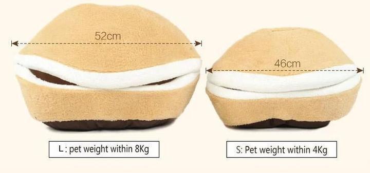 Burger Bun Cat Bed