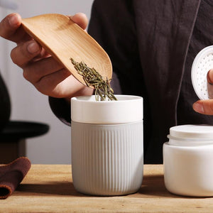 Ceramic Travel Tea Brew Cup