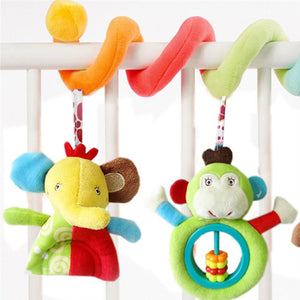 Newborn Baby Crib Toy Wrap Around Crib Rail Spiral Toy Stroller Toy Cute Baby Educational Toys