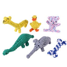 Load image into Gallery viewer, 6PCS Pet Rope Toy Dog Toys Puppy Cotton Teeth Cleaning Toys Training Biting Toys