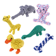 Load image into Gallery viewer, 6PCS Pet Rope Toy Dog Toys Puppy Cotton Teeth Cleaning Toys Training Biting Toys